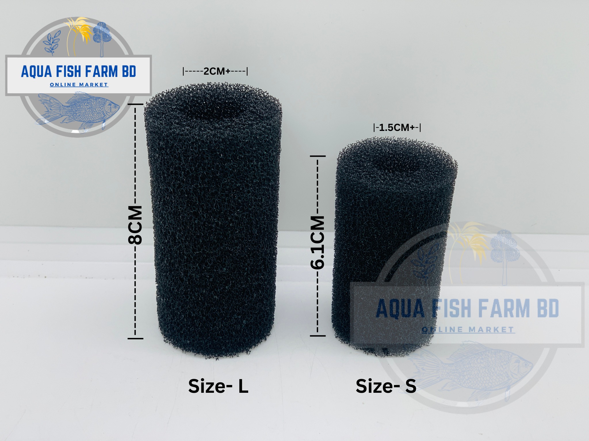 2 Pcs Filter Sponge Foam For Small Fish And Shrimp Guard