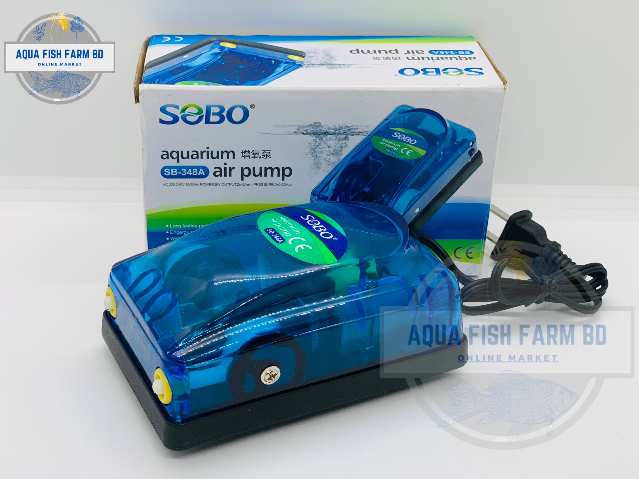 Sobo SB-348A, (5w) Double Nozzle Air Pump