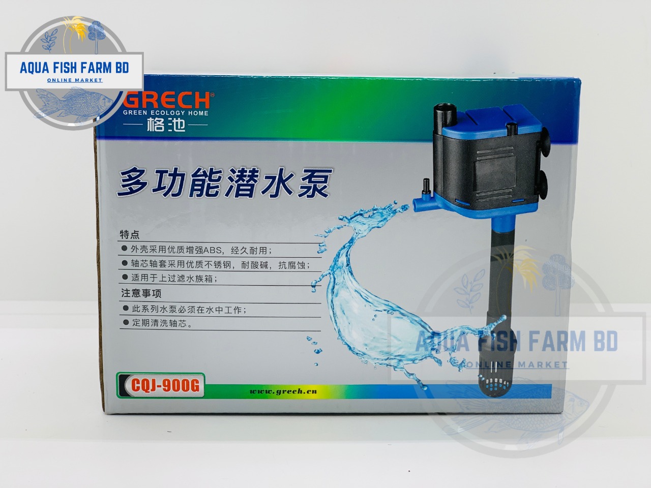 GRECH CQJ-900G (12w,900L/H) Submersible Pump