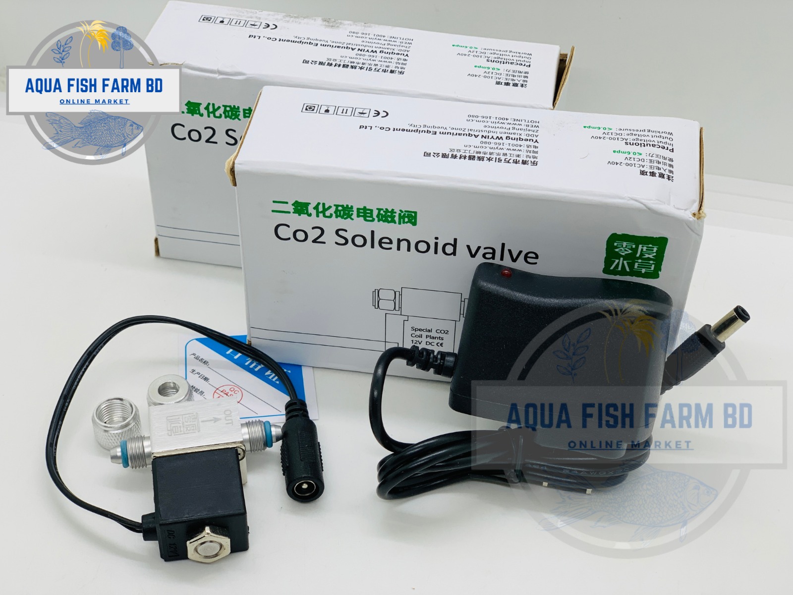 Co2 Solenoid Valve Regulator double head (12V DC)