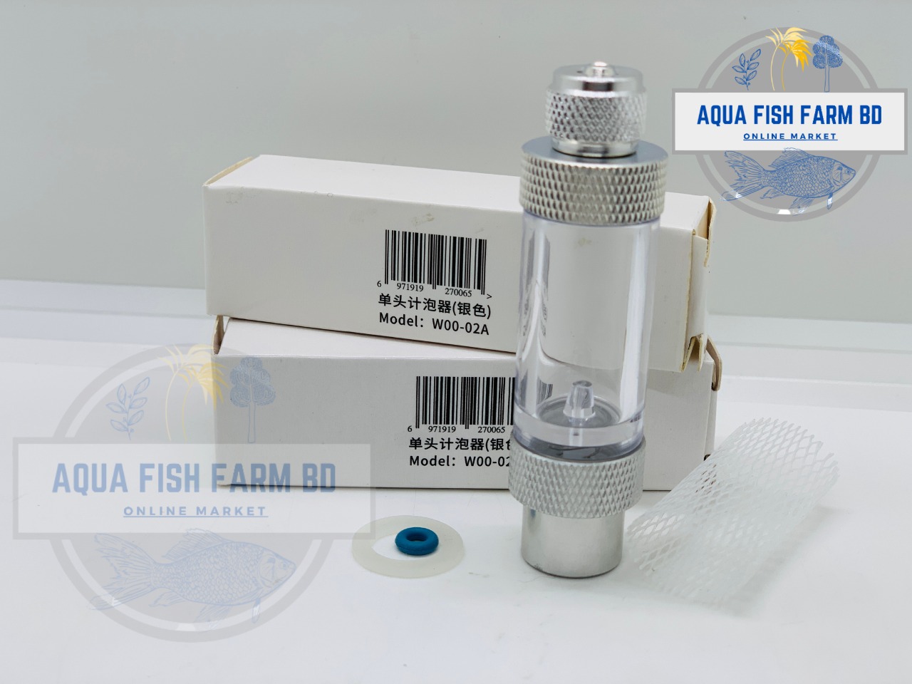 Aluminum Bubble Counter with Check Valve System