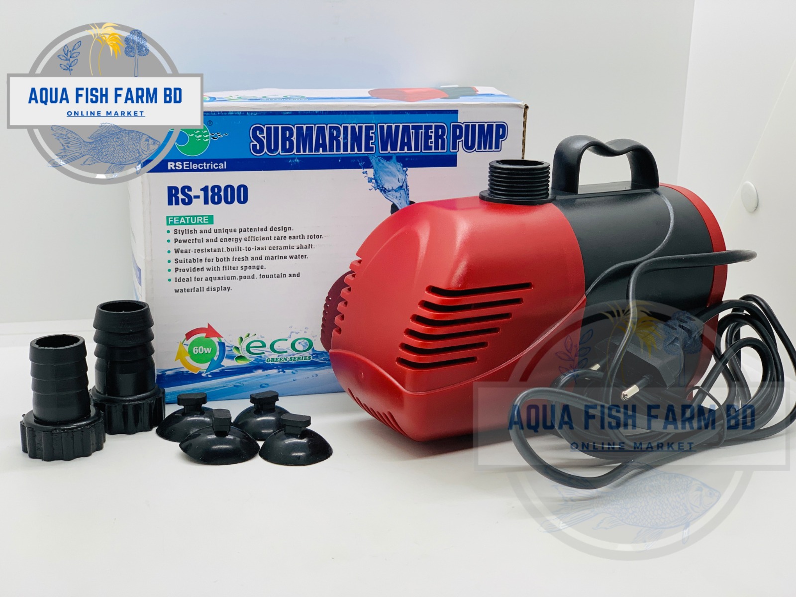 RS Electrical RS-1800,(60Watt & 3000L/H) For Aquarium Water Pump