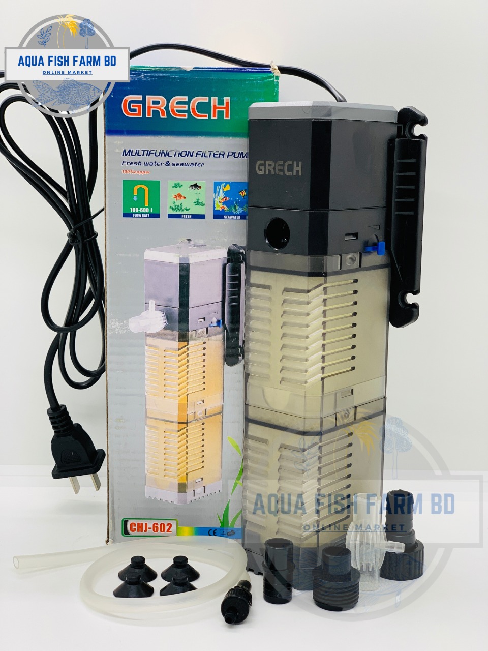 Grech CHJ-602, (8w,600L/H) Multi-Function Submersible Pump