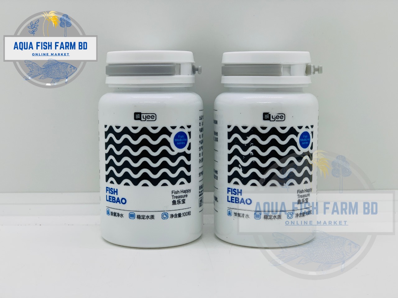 YEE (FISH LEBAO) (100Tablets) Aquarium Anti Chlorine With Inhibition Of Germs & Water Purifier For Fish Tank
