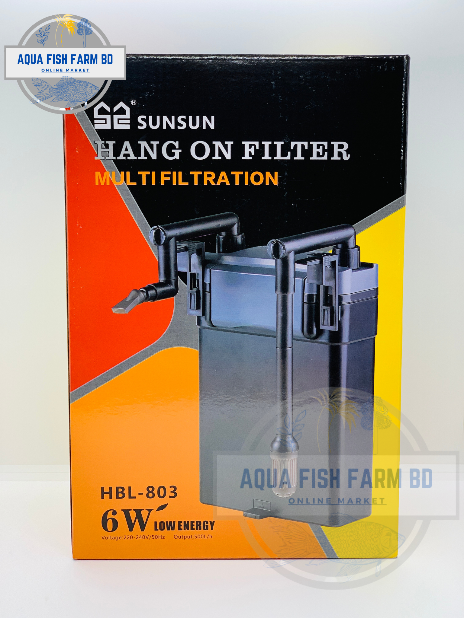 Sunsun HBL-803 (6Watt & 500L/H) Hang On Filter