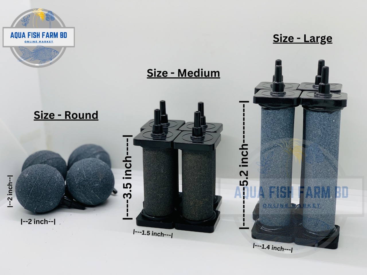 Air Stone, 1 Pcs Any one Size, For Aquarium Tish Tank