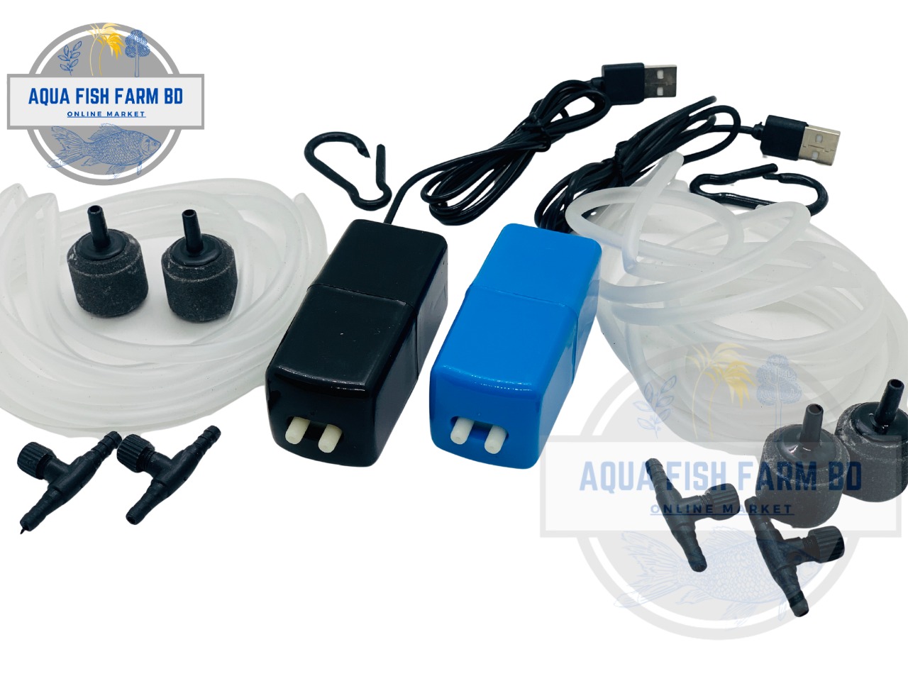 Double Nozzle USB 5V Oxygen Air Pump Square Shape