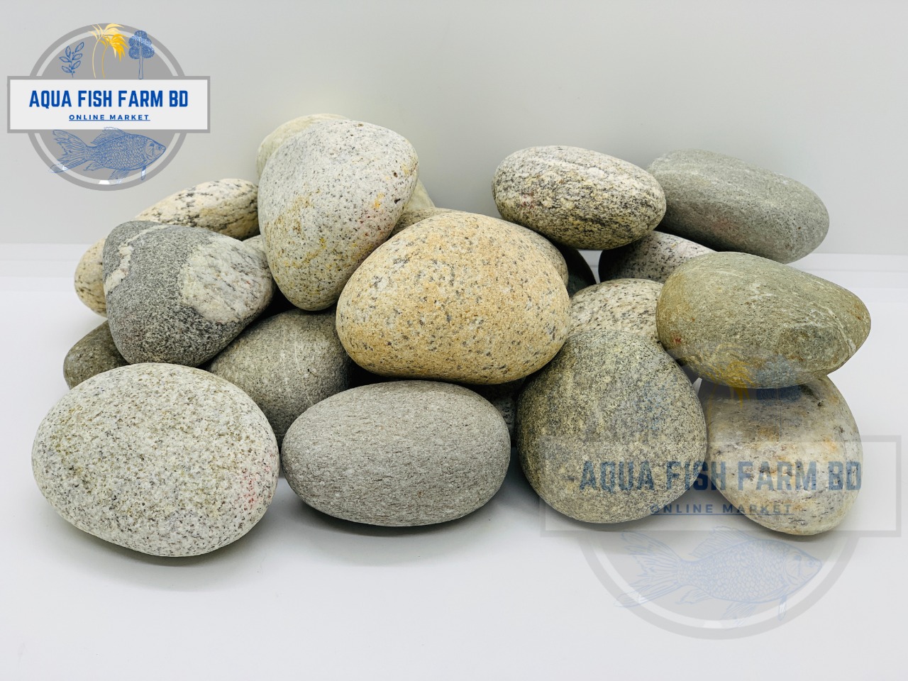 River Stone 5 Piece, For Decoration Aquarium Fish Tank