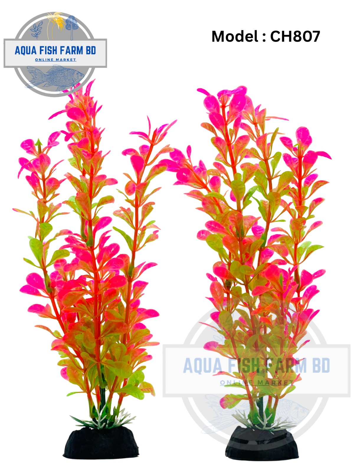 Artificial Aquarium Plastic plants 1pcs(MODEL:CH807 & Size:8Inch)