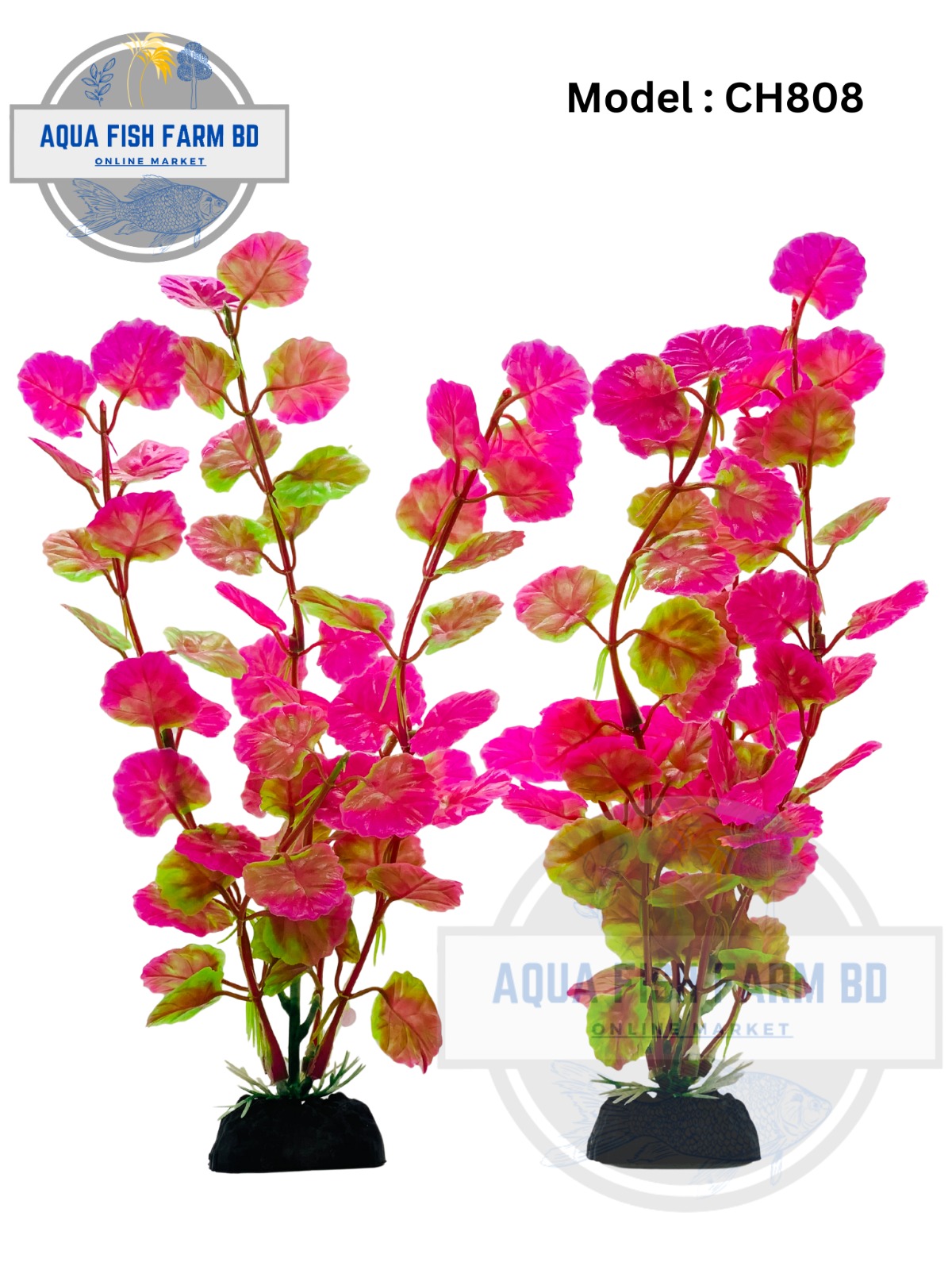 Artificial Aquarium Plastic plants 1pcs(MODEL:CH808 & Size:8Inch)