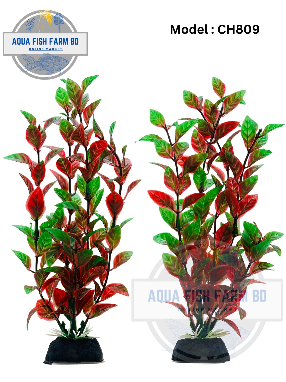 Artificial Aquarium Plastic plants 1pcs(MODEL:CH809 & Size:8Inch)