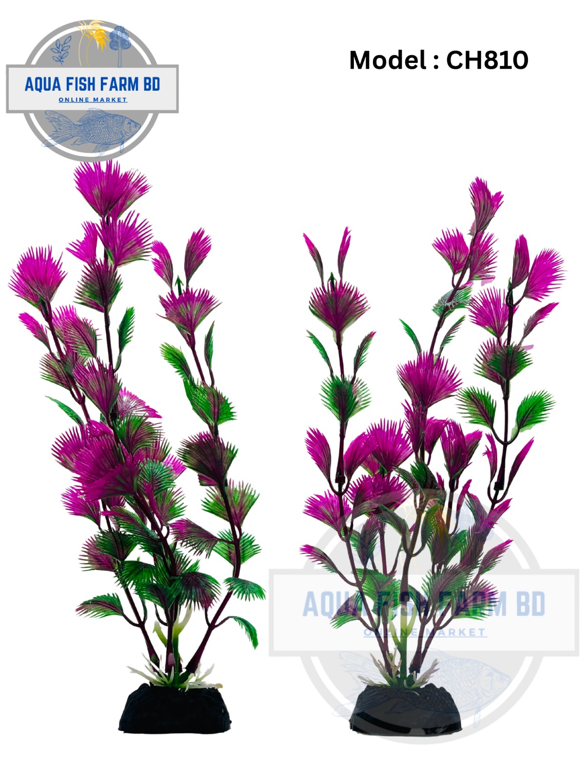 Artificial Aquarium Plastic plants 1pcs(MODEL:CH810 & Size:8Inch)